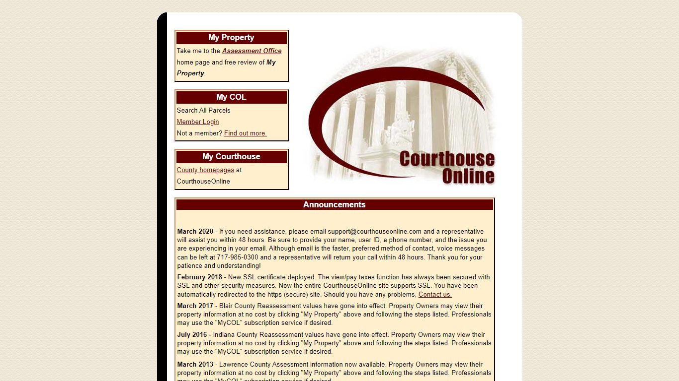 Courthouse Online - Home Page